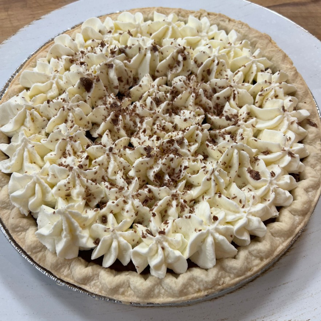 French Silk Pie (serves 8).